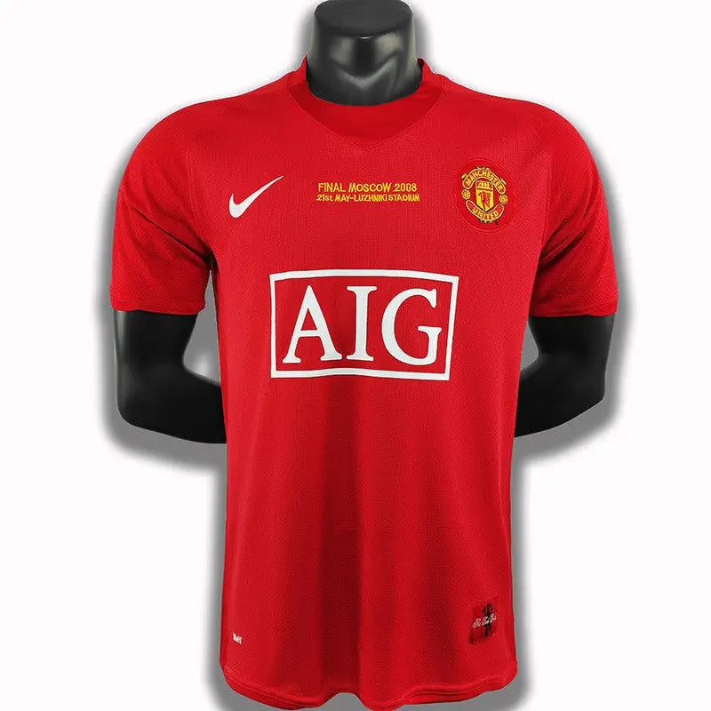 Retro Manchester United Home Shirt 2007/08 UCL Final Edition