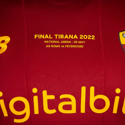Roma Home Jersey 2021/22 “Special Edition Tirana 2022 Conference League Final”