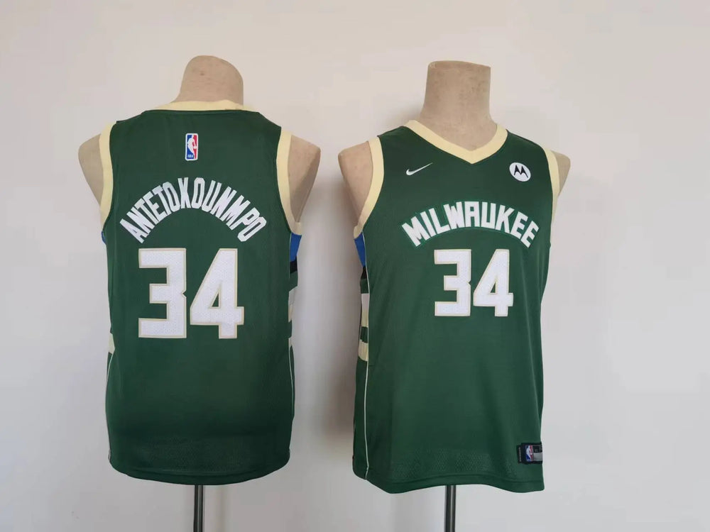 Green NBA Youth Milwaukee Bucks Jersey