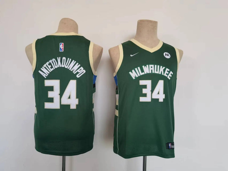 Green NBA Youth Milwaukee Bucks Jersey