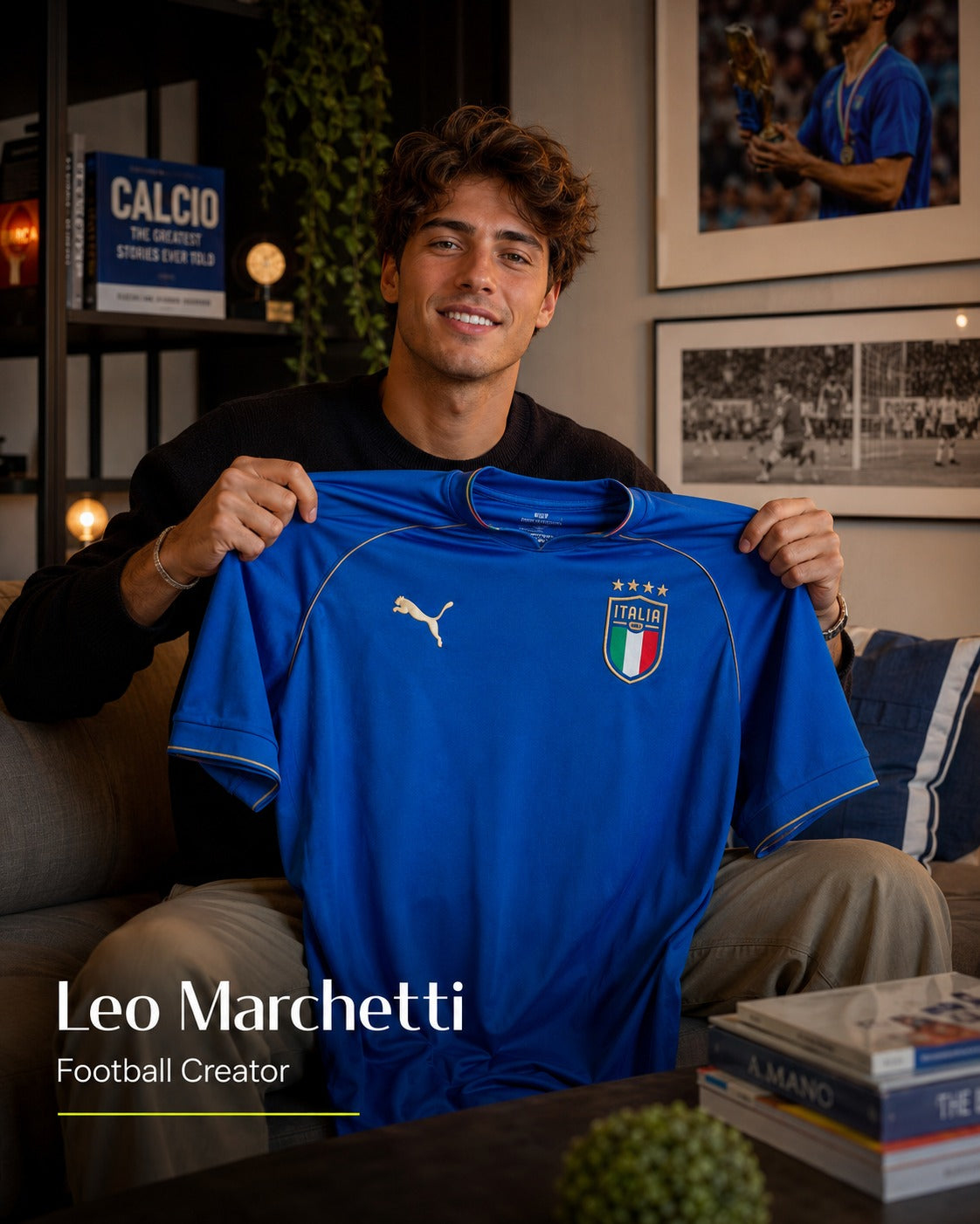 Leo Marchetti con maglia Italia