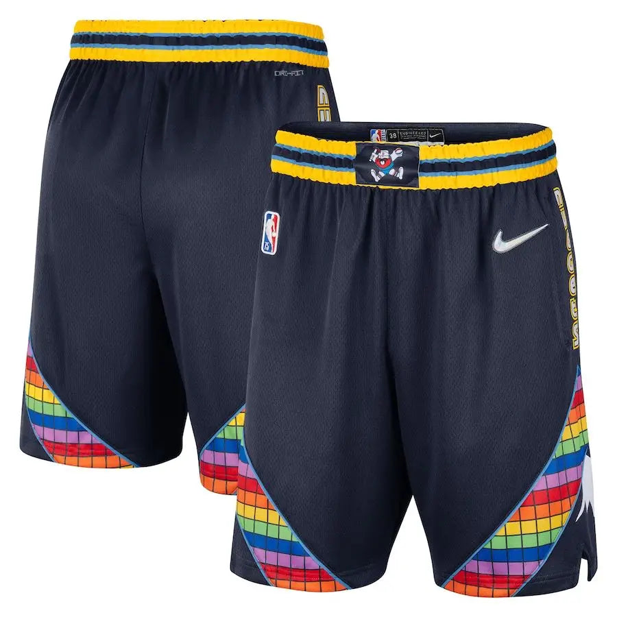 NBA Denver Nuggets Multicolor City Edition Shorts 2021/22