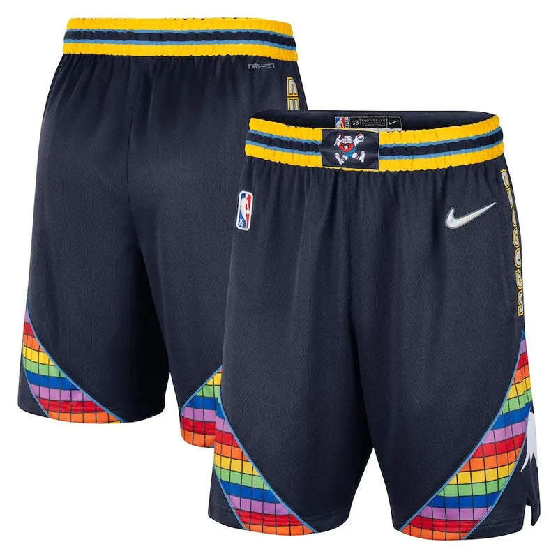 NBA Denver Nuggets Multicolor City Edition Shorts 2021/22