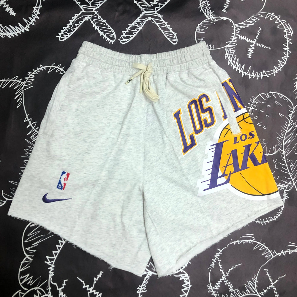 Grey Los Angeles Lakers NBA Shorts