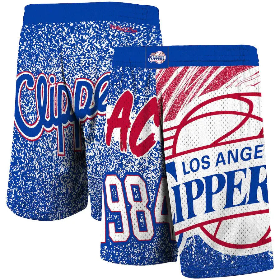 NBA LA Clippers Mitchell & Ness Hardwood Classics Jumbotron Sublimated Shorts