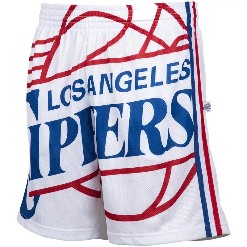 NBA LA Clippers Mitchell & Ness Hardwood Classics Big Face 2.0 Shorts