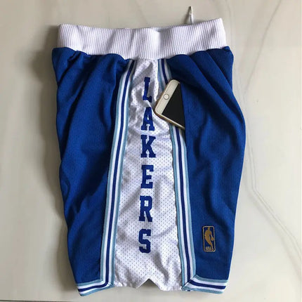 NBA Los Angeles Lakers Blue and White Shorts 2021/22