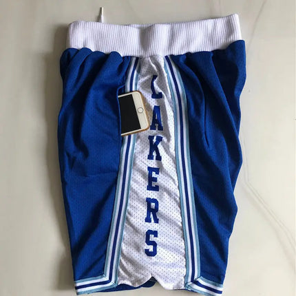 NBA Los Angeles Lakers Blue and White Shorts 2021/22