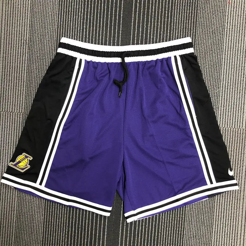 NBA Los Angeles Lakers Purple and Black Shorts 2021/22