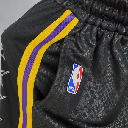 NBA Black-Yellow Lakers Shorts 2021/22