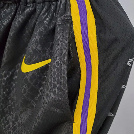 NBA Black-Yellow Lakers Shorts 2021/22