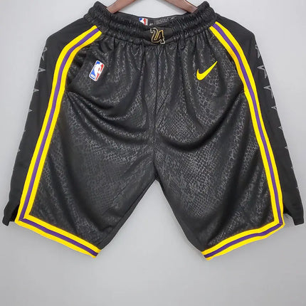 NBA Black-Yellow Lakers Shorts 2021/22