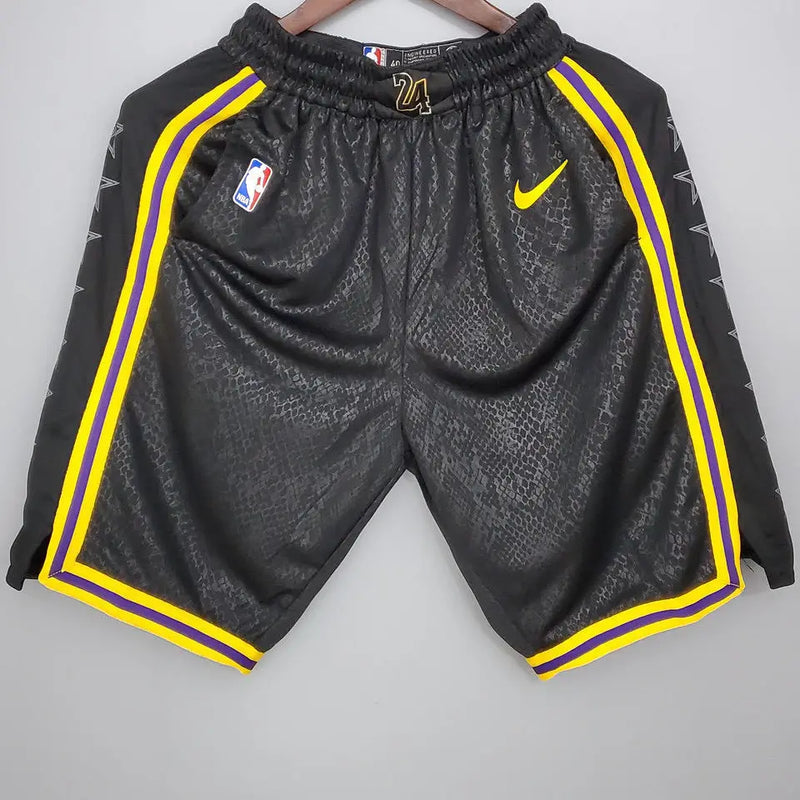 NBA Black-Yellow Lakers Shorts 2021/22
