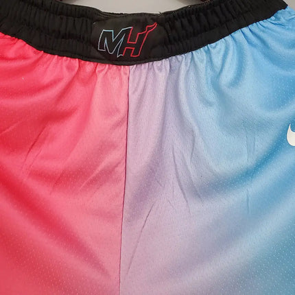 Pink-Blue NBA Miami Heat Shorts 2021/22