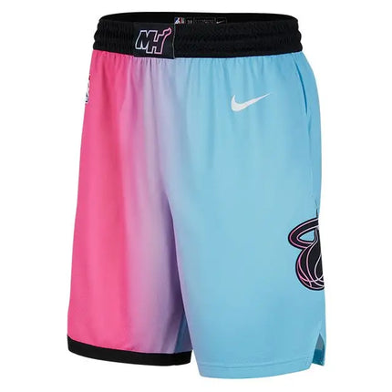 Pink-Blue NBA Miami Heat Shorts 2021/22