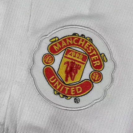 Retro Manchester United White Shorts 2007/08