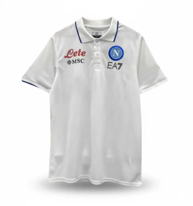WHITE SHORT-SLEEVED POLO SHIRT NAPOLI 2023