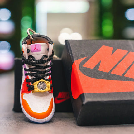 Jordan 1 Fearless Clock Keychain