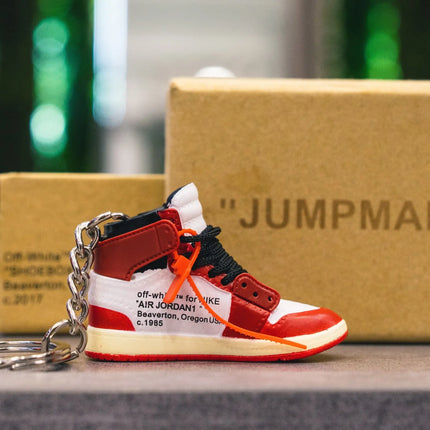 Jordan 1 Off White Chicago Keychain