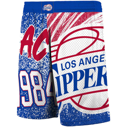 Pantaloncini NBA LA Clippers Mitchell & Ness Hardwood Classics Jumbotron Sublimated
